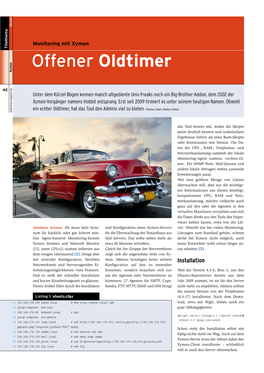 Offener Oldtimer Xymon