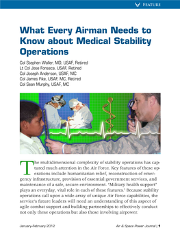 What Every Airman Needs to Know About Medical Stability Operations