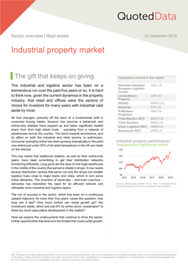 191220 Industrial Property Sector Overview QD