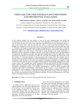 Using Xmlfor User Interface Documentation And