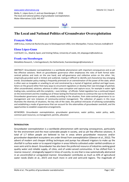 The Local and National Politics of Groundwater Overexploitation