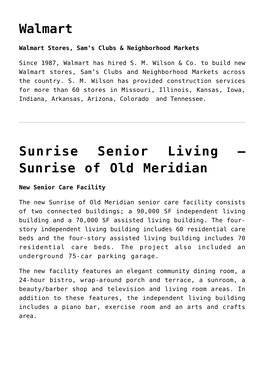 Sunrise of Old Meridian,Target,Jcpenney,Camp