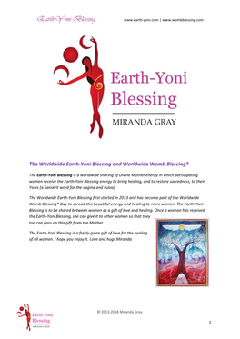 Earth-Yoni Blessing |