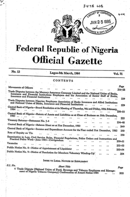 Official Gazette