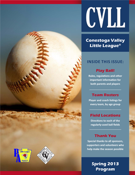 Conestoga Valley Little League® Spring