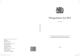 Deregulation Act 2015