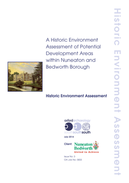 A Historic Environment Assessment of Potential Development Areas Within Nuneaton and Bedworth Borough