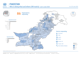 Pakistan: Who Is Doing What and Where (4W Matrix)