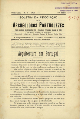 Arquitectura Em Portugal