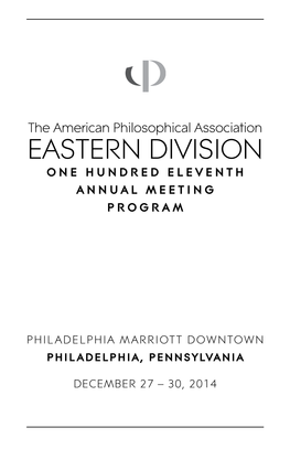 2014 Eastern Division Meeting Program