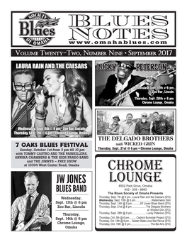 Blues Notes September 2017