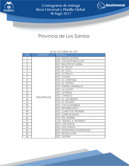 18 Provincia De Los Santos
