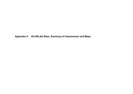 Appendix 5: All HELAA Sites