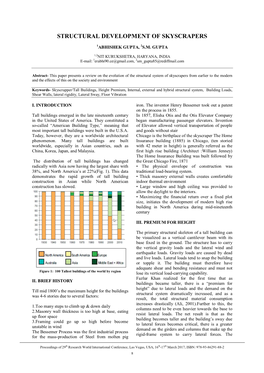 Structural Development of Skyscrapers