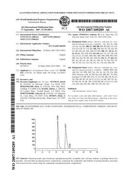 WO 2007/109289 Al