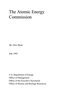 The Atomic Energy Commission