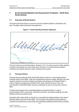 7 Environmental Baseline and Assessment of Impacts – North East Route Section