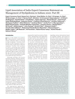 LAI Expert Consensus Statement