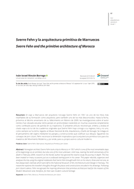 Sverre Fehn Y La Arquitectura Primitiva De Marruecos Sverre Fehn and the Primitive Architecture of Morocco