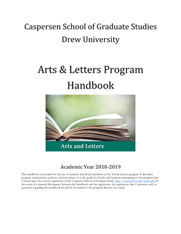 Arts & Letters Program Handbook