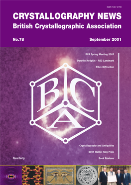 CRYSTALLOGRAPHY NEWS British Crystallographic Association