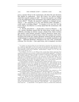 183 Poses a Greater Threat to the Exclusionary Rule Than the Past Decisions That Limited Its Application. First, the Court's