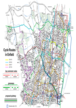 Cycle Routes in Enfield