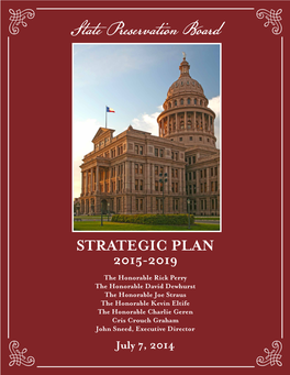 FY 2015 to 2019 Strategic Plan