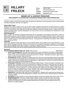 Hillary Frileck Resume Updated
