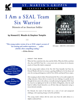 I Am a SEAL Team Six Warrior Memoirs of an American Soldier