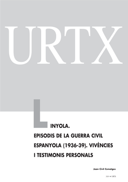 Inyola. Episodis De La Guerra Civil Espanyola (1936-39)