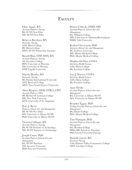 Faculty List