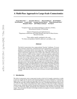 A Multi-Pass Approach to Large-Scale Connectomics