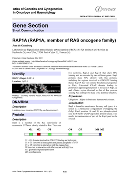 Gene Section Short Communication