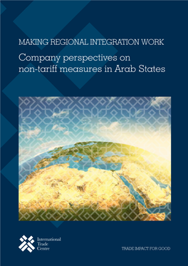 Company Perspectives on Non-Tariff Measures in Arab States