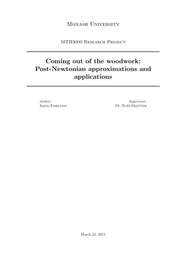 Post-Newtonian Approximations and Applications