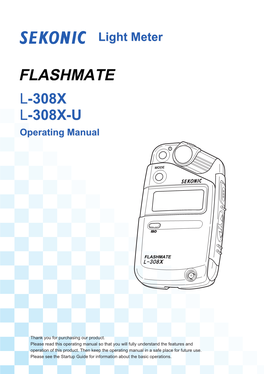 L-308X L-308X-U Operating Manual