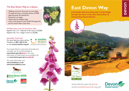 East Devon Way 50Th Logo V2 Layout 1 01/10/2012 10:27 Page 1