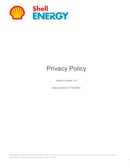 Copy of Draft Customer Privacy Policy July 2021 V3.0 CLEAN