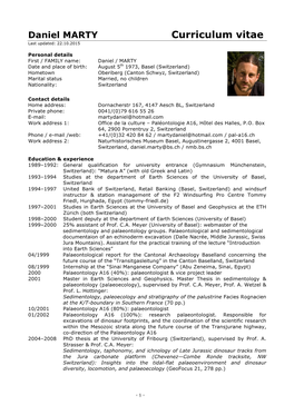 Curriculum Vitae Last Updated: 22.10.2015