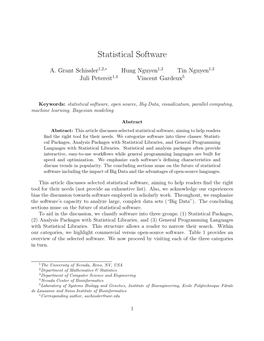 Statistical Software