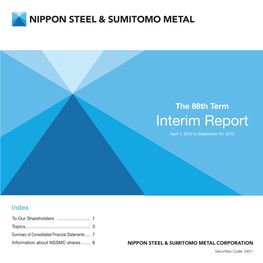 The 88Th Term Interim Report (PDF 519KB)