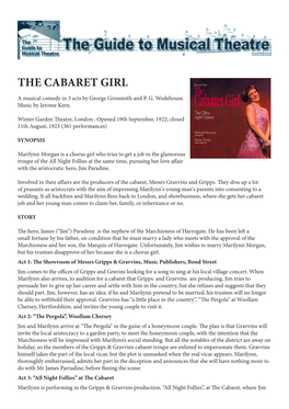 The Cabaret Girl