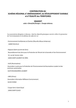 Contribution De 21 Associations Du Nord Charente Pdf 193 Ko