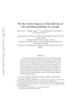 On the Vertex Degrees of the Skeleton of the Matching Polytope of a Graph