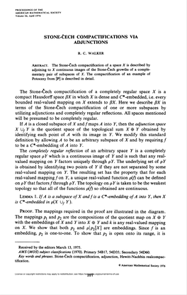 Stone-Cech Compactifications Via Adjunctions