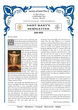 Saint Mary's Newsletter