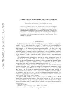 Veldkamp Quadrangles and Polar Spaces