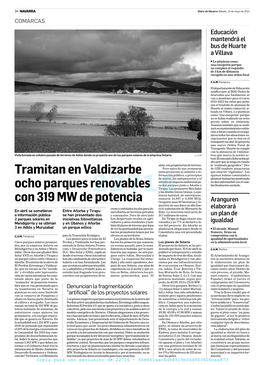 Diario De Navarra Sábado, 15 De Mayo De 2021 COMARCAS Educación Mantendrá El Bus De Huarte a Villava