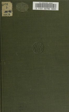 VECTOR ANALYSIS and QUATERNIONS MATHEMATICAL MONOGRAPHS EDITED by Mansfield Merriraan and Robert S